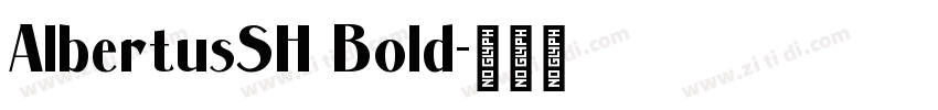 AlbertusSH Bold字体转换